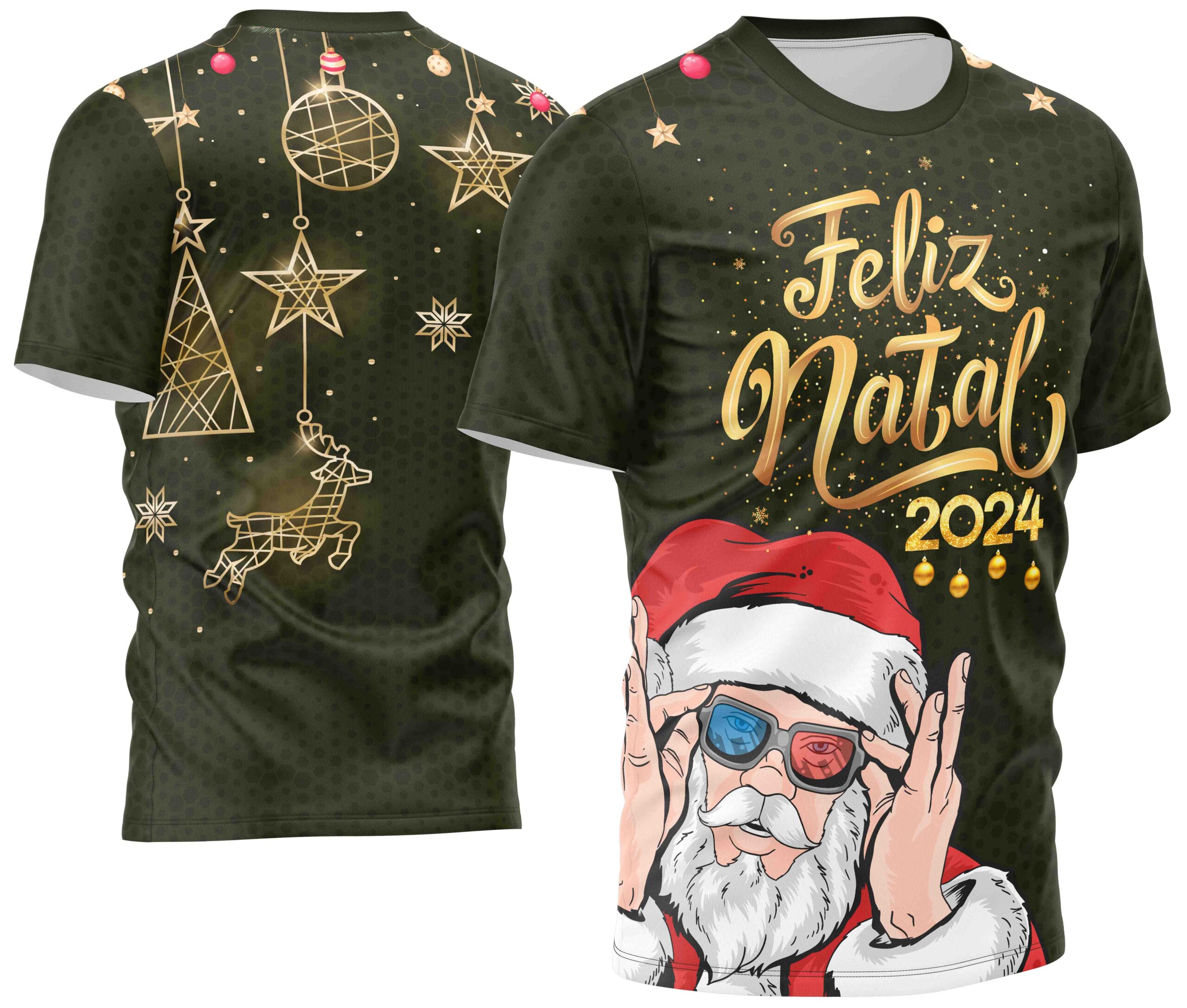Arte estampa camisa Natal Mod-28