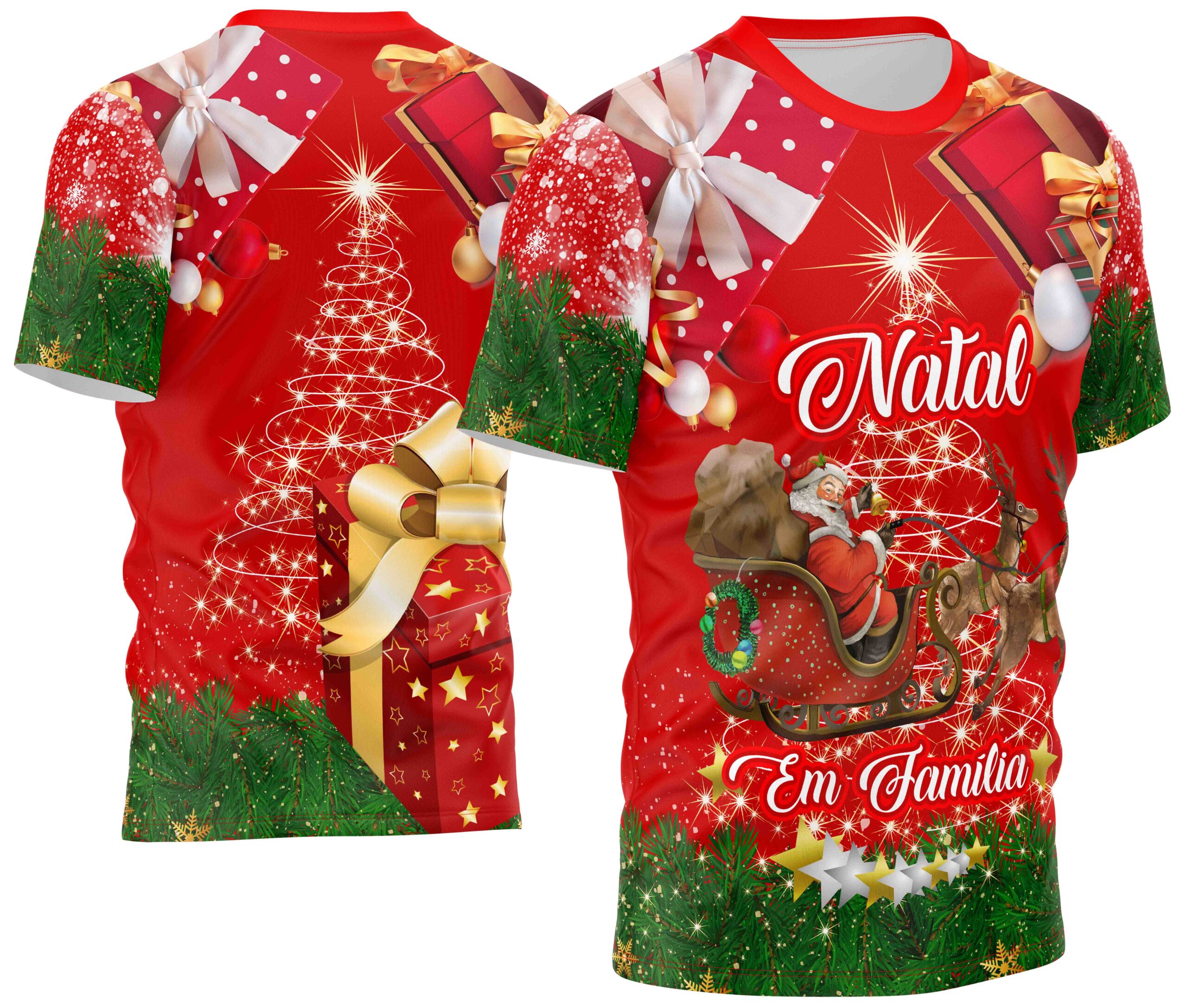 Arte estampa camisa Natal Mod-4