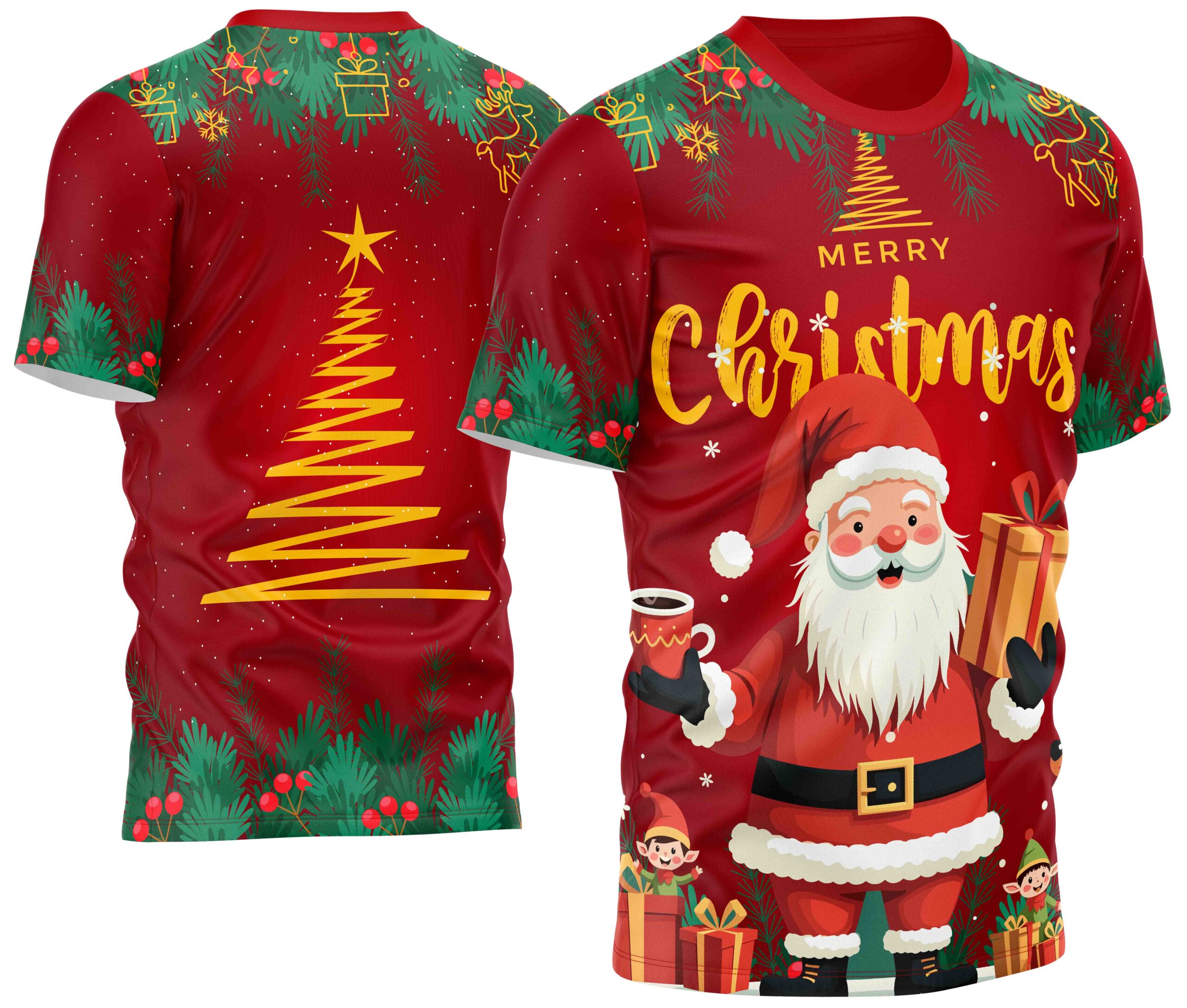 Arte estampa camisa Natal Mod-49
