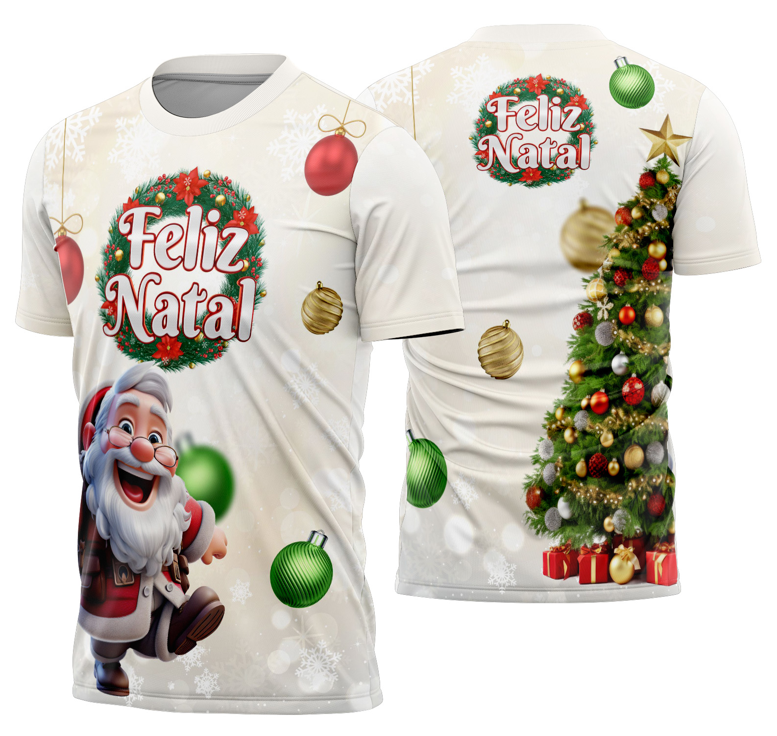 Arte estampa camisa Natal Mod-61