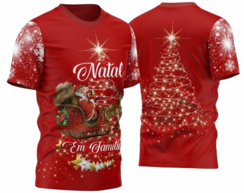 Arte estampa camisa Natal Mod-8