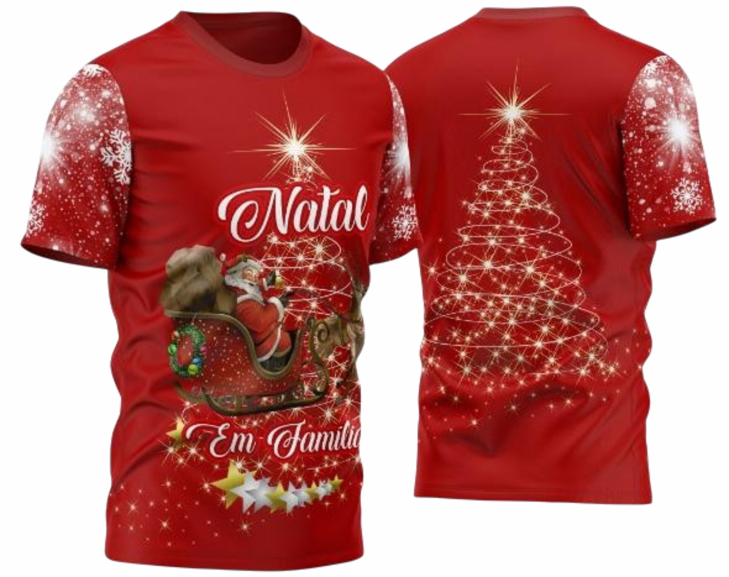 Arte estampa camisa Natal Mod-8