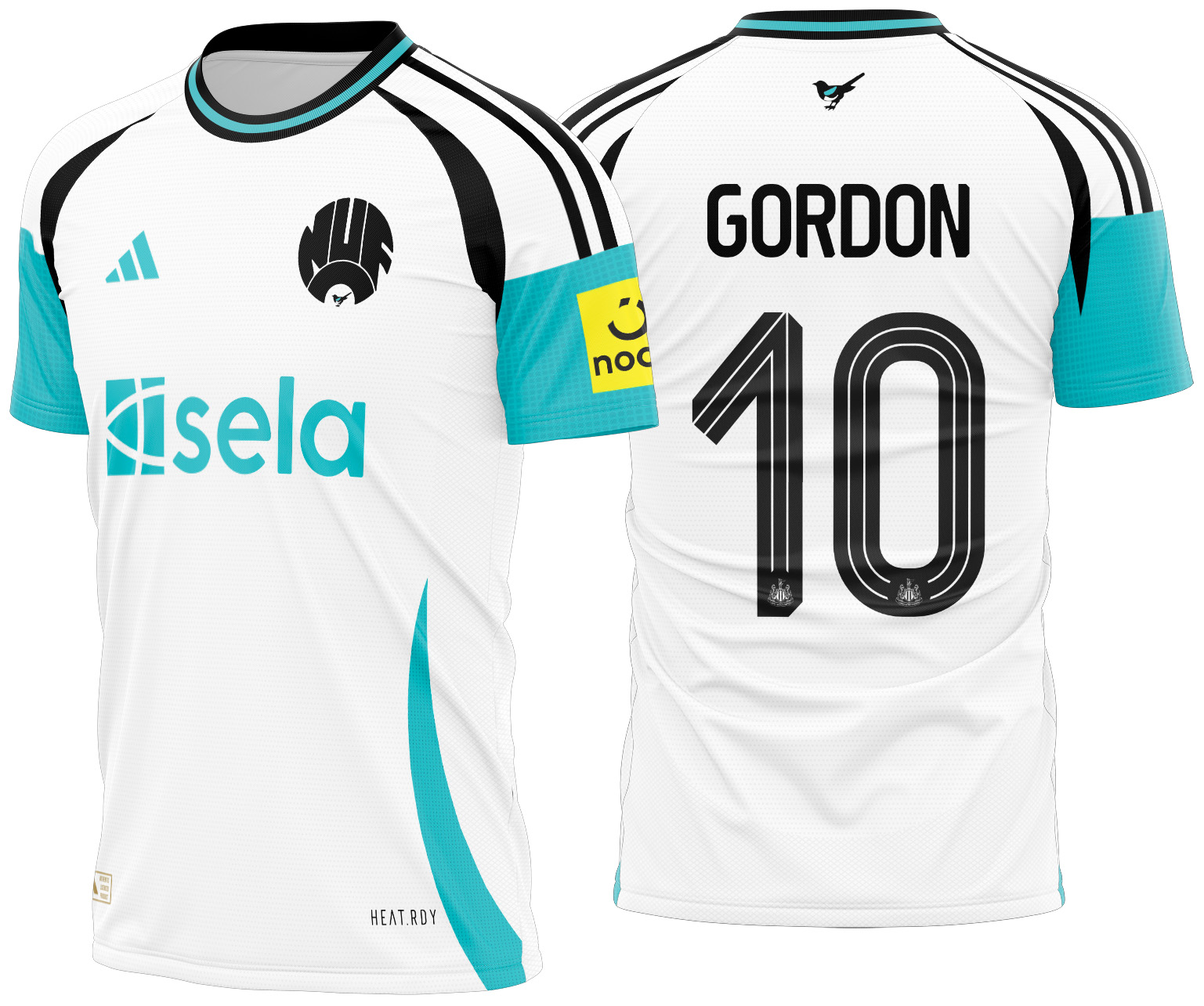 Arte vetor camisa Newcastle Alternativa 2024-2025