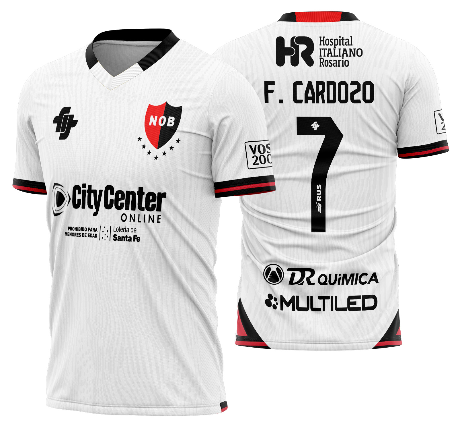 Arte vetor camisa Newell's Visita 2025