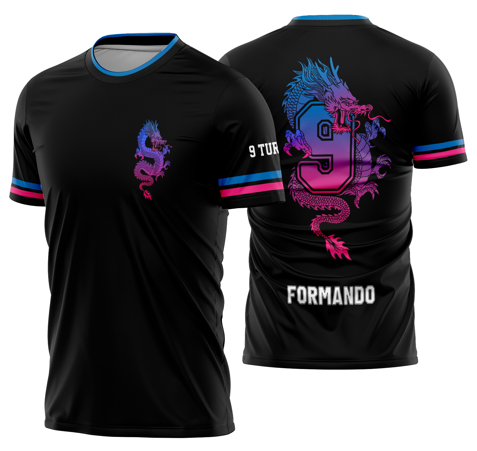 Arte vetor camisa Nono Ano Dragão Mod-173