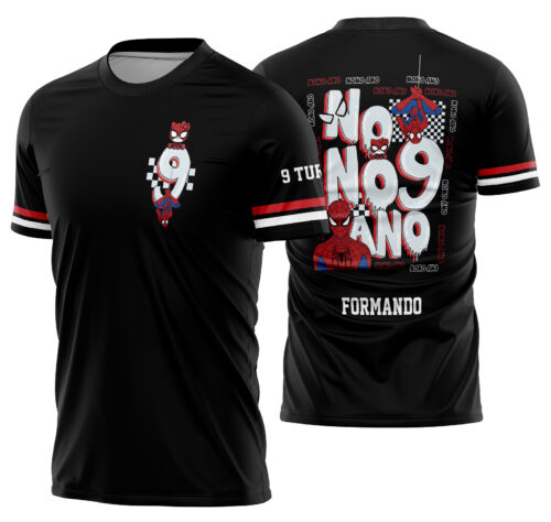 Arte vetor camisa Nono Ano Homem Aranha Mod-262