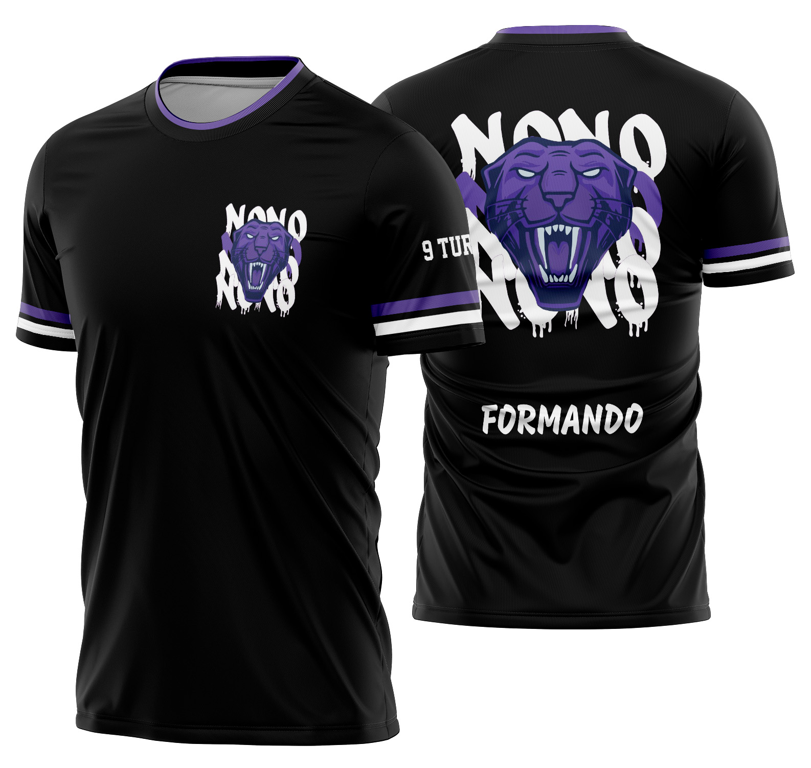 Arte vetor camisa Nono Ano Pantera Mod-178