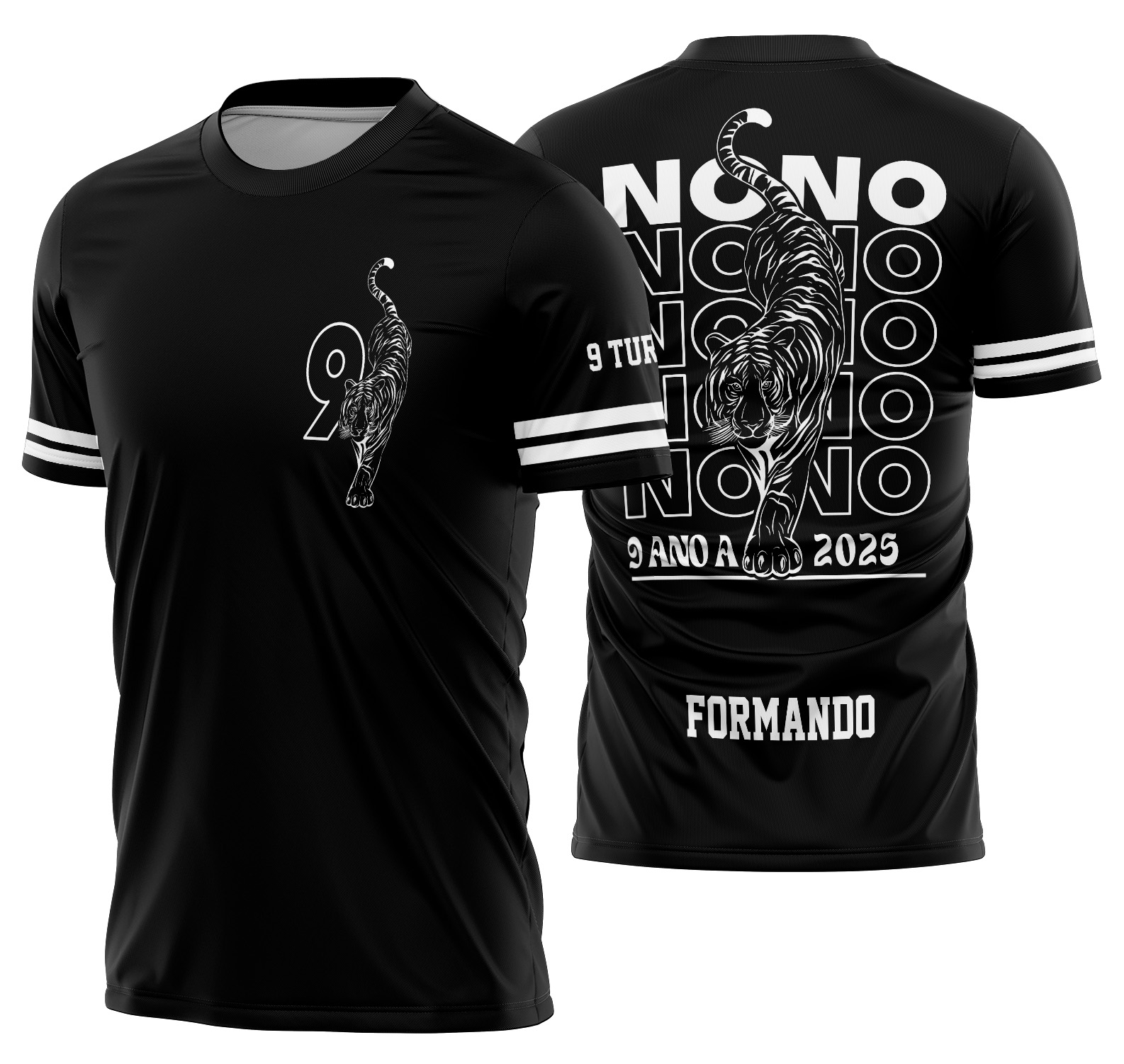 Arte Vetor Camisa Nono Ano Tigre Mod-259