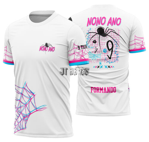 Arte vetor camisa Nono Ano Aranha Mod-261