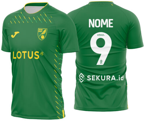 Arte Vetor Camisa Norwich City Visita 2023-2024