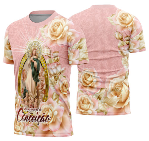 Arte estampa camisa Nossa Senhora da Conceição