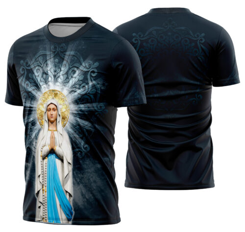 Arte estampa camisa Nossa Senhora de Lourdes