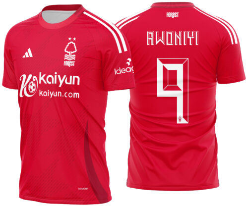 Arte vetor camisa Nottingham Forest Local 2024-2025