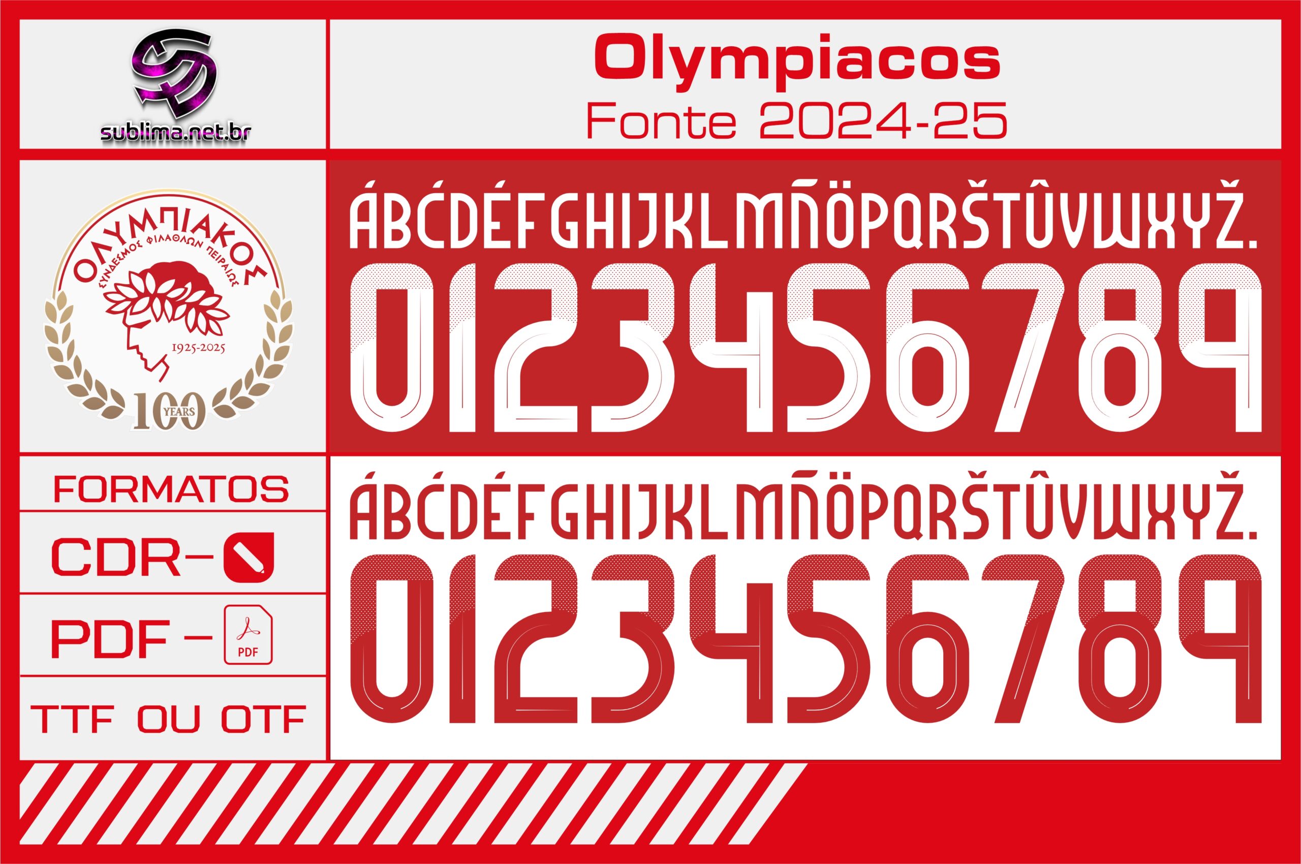 Arte vetor camisa Fonte Olympiacos 2024-2025
