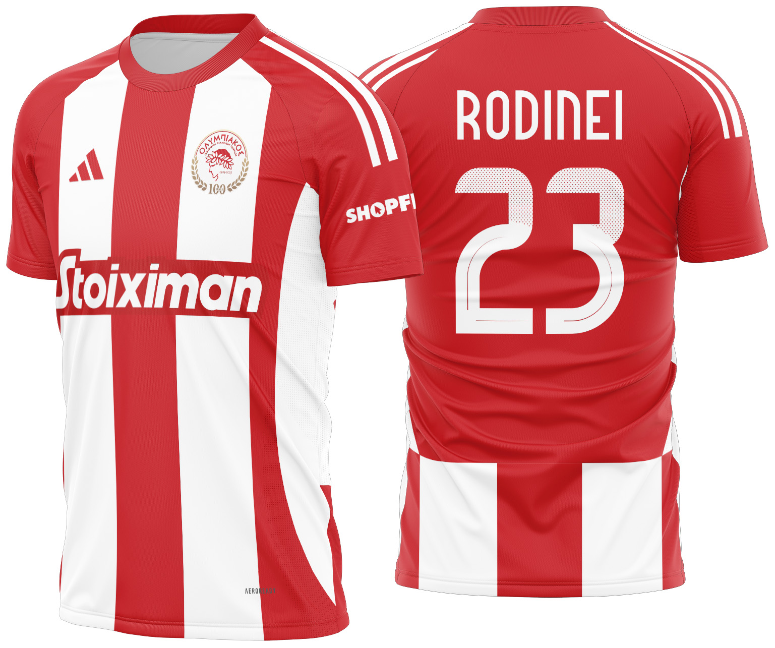 Arte vetor camisa Olympiacos Local 2024-2025