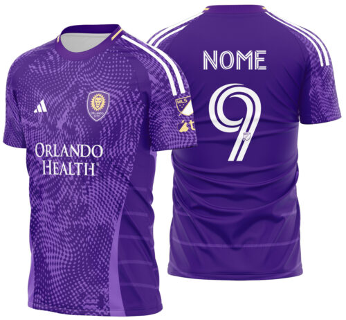 Arte Vetor Camisa Orlando City SC Local 2025-26