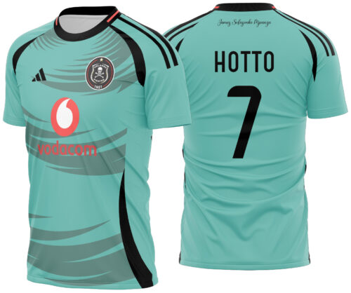 Arte Vetor Camisa Orlando Pirates Visita 2024-2025