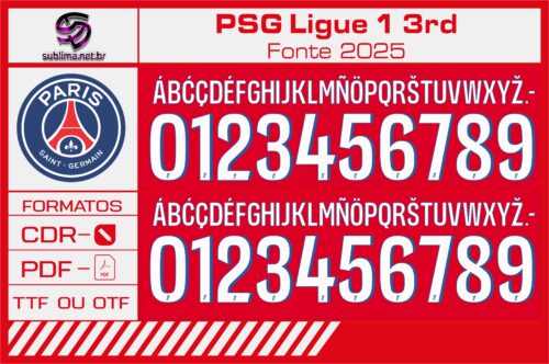 Fonte PSG Ligue 1 3rd 2025 2026