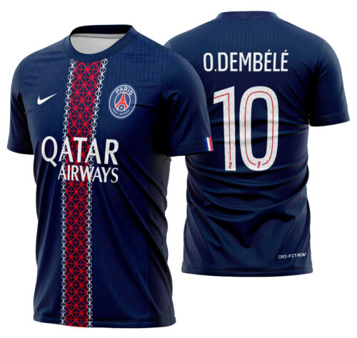 Arte Vetor Camisa PSG Local 2025-2026