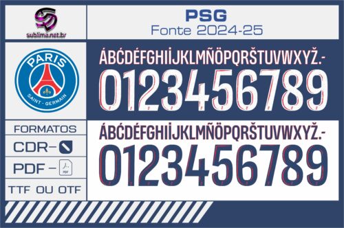 Fonte PSG Ligue 1 2024-25