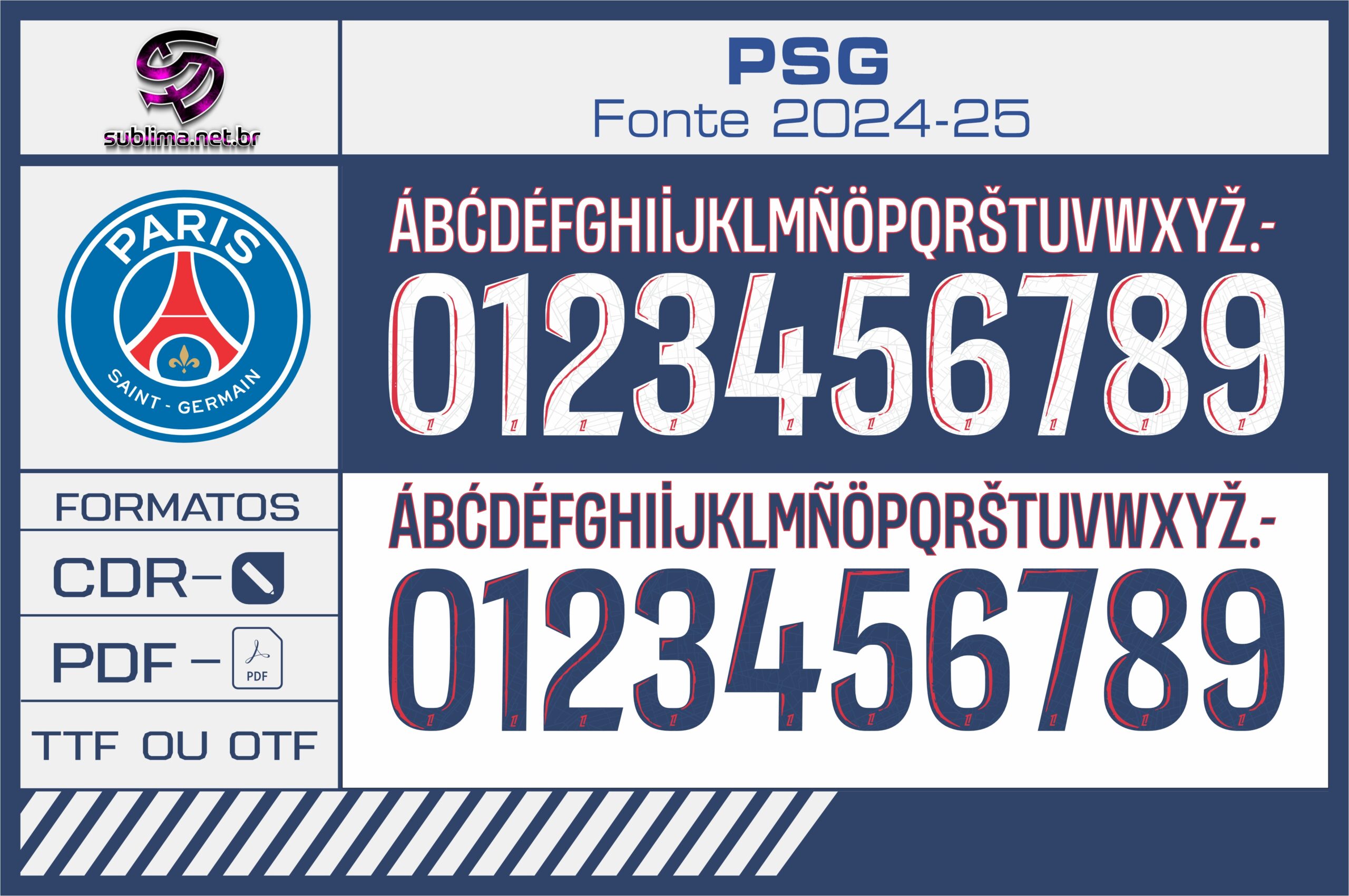 Fonte PSG Ligue 1 2024-25