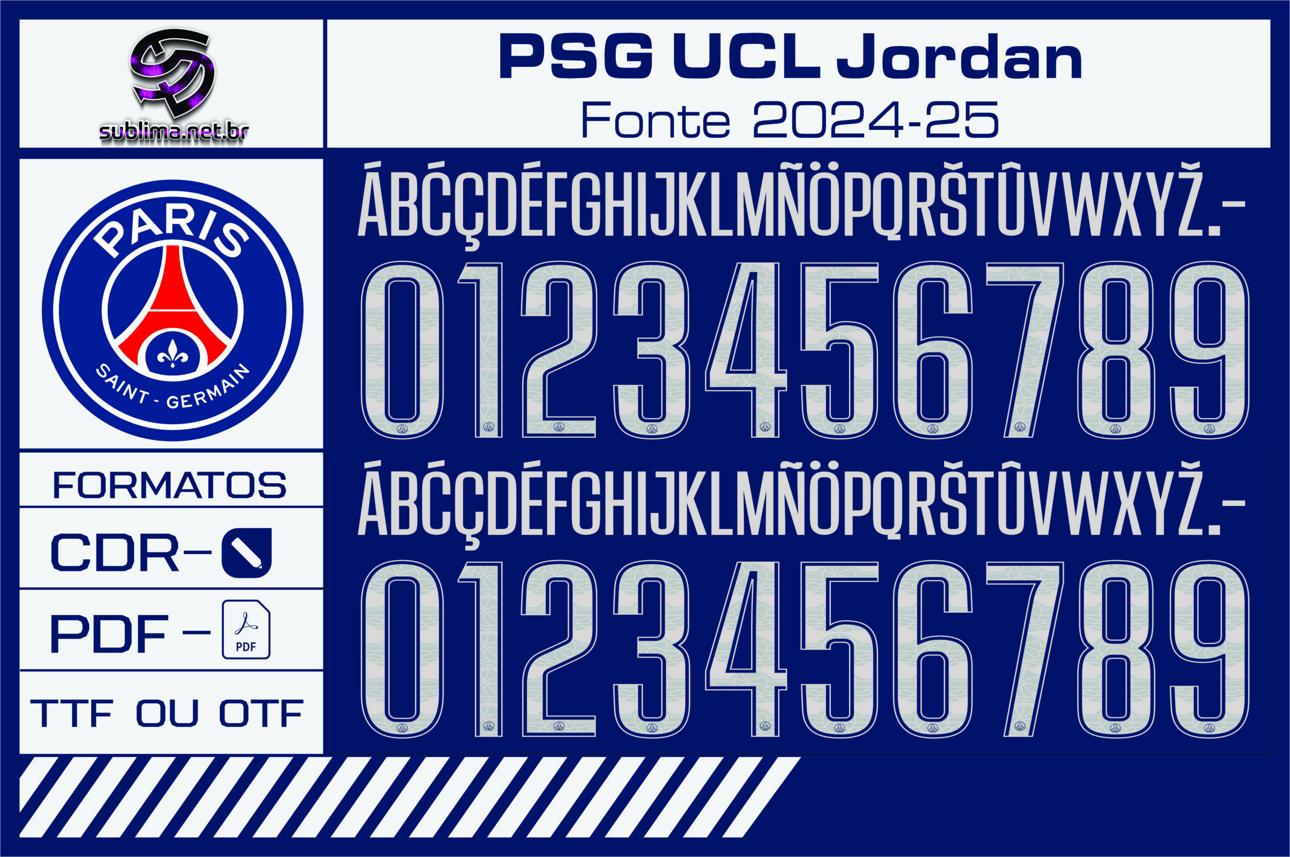 Fonte PSG UCL Jordan 2024 2025