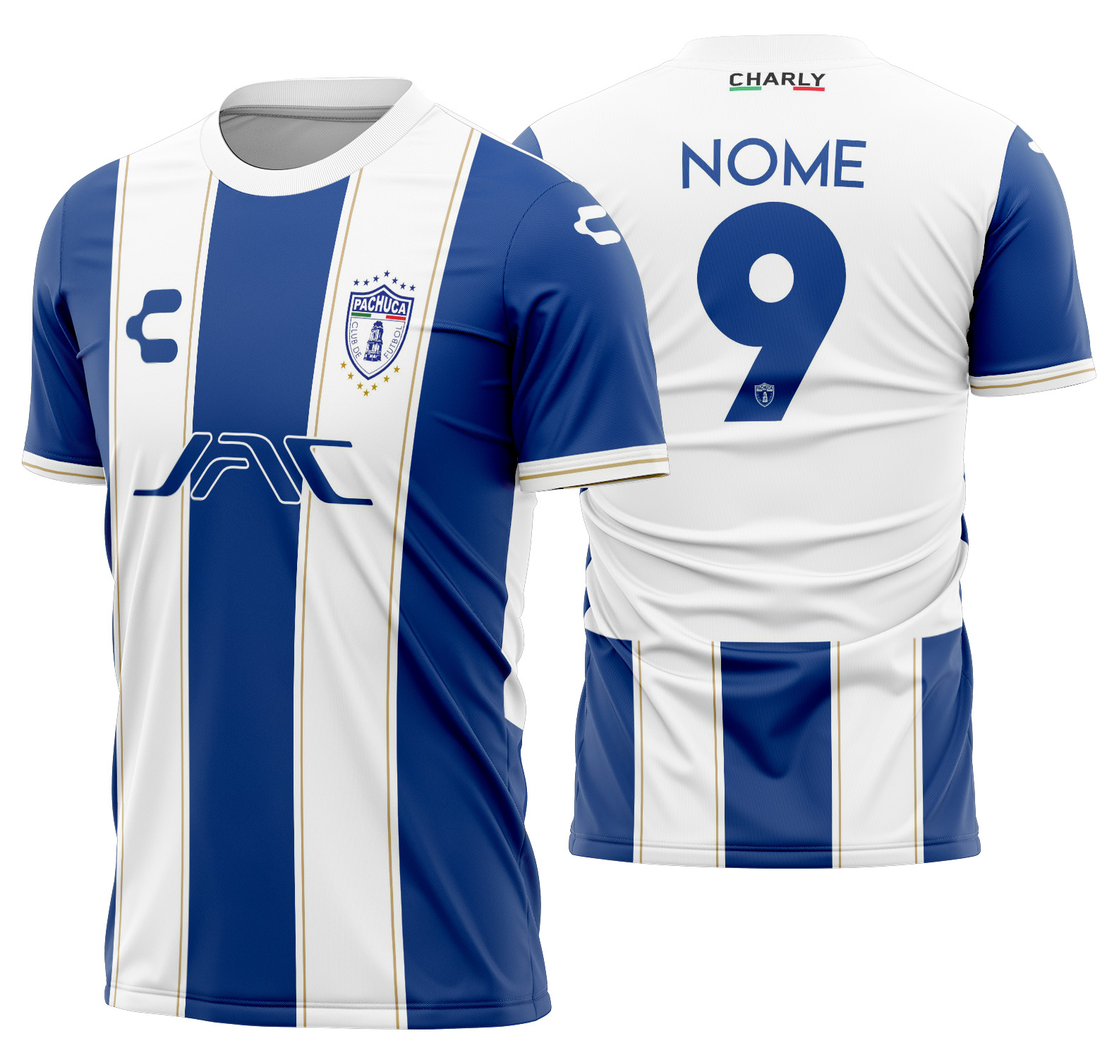 Arte Vetor Camisa Pachuca Local 2025