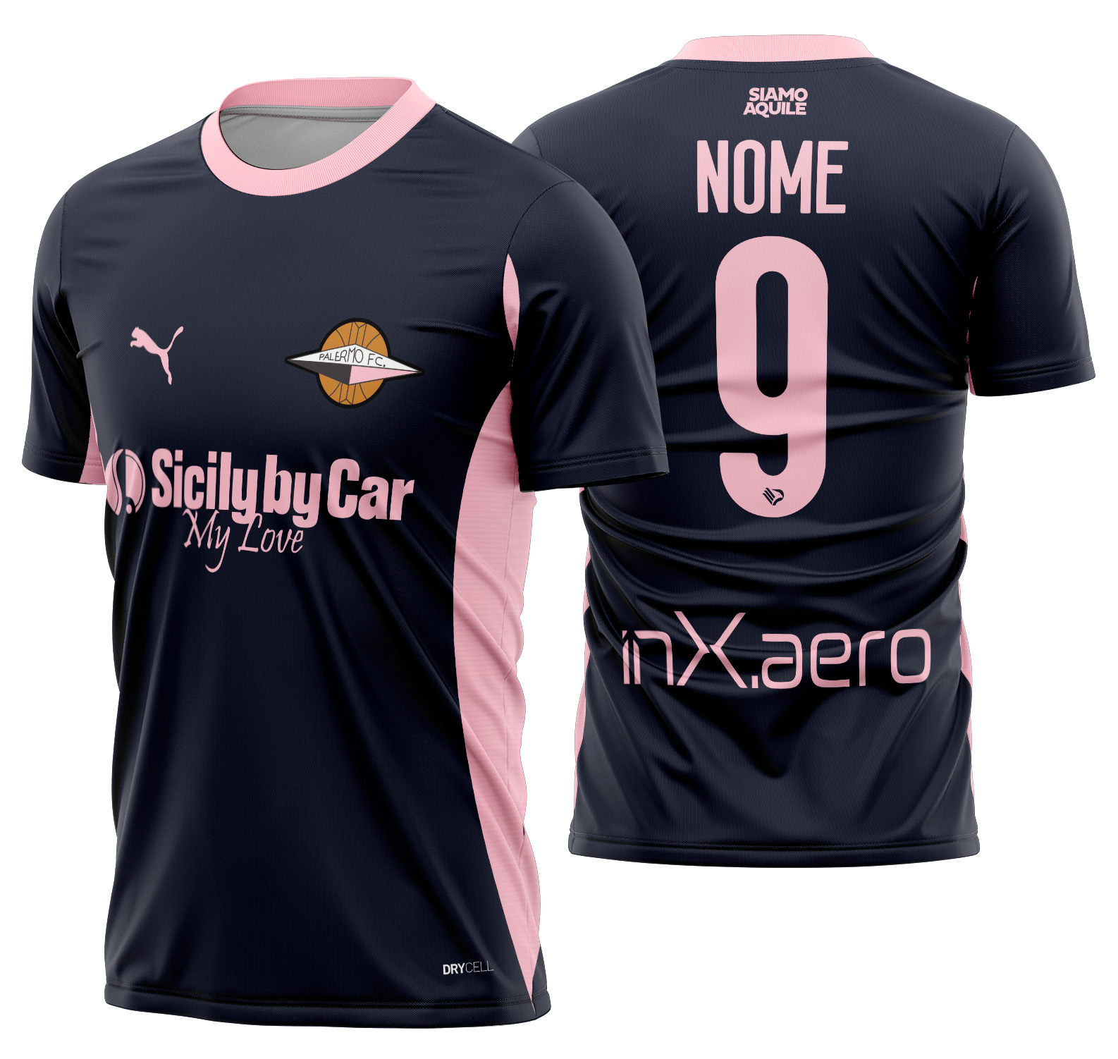 Arte Vetor Camisa Palermo Visita 2025-2026