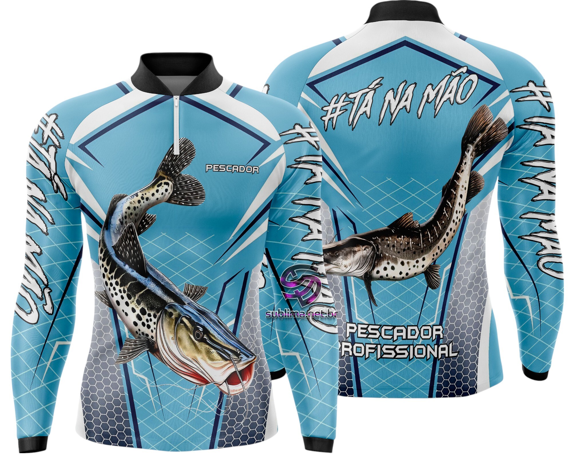 Arte Vetor Camisa Pesca-Mod-0081