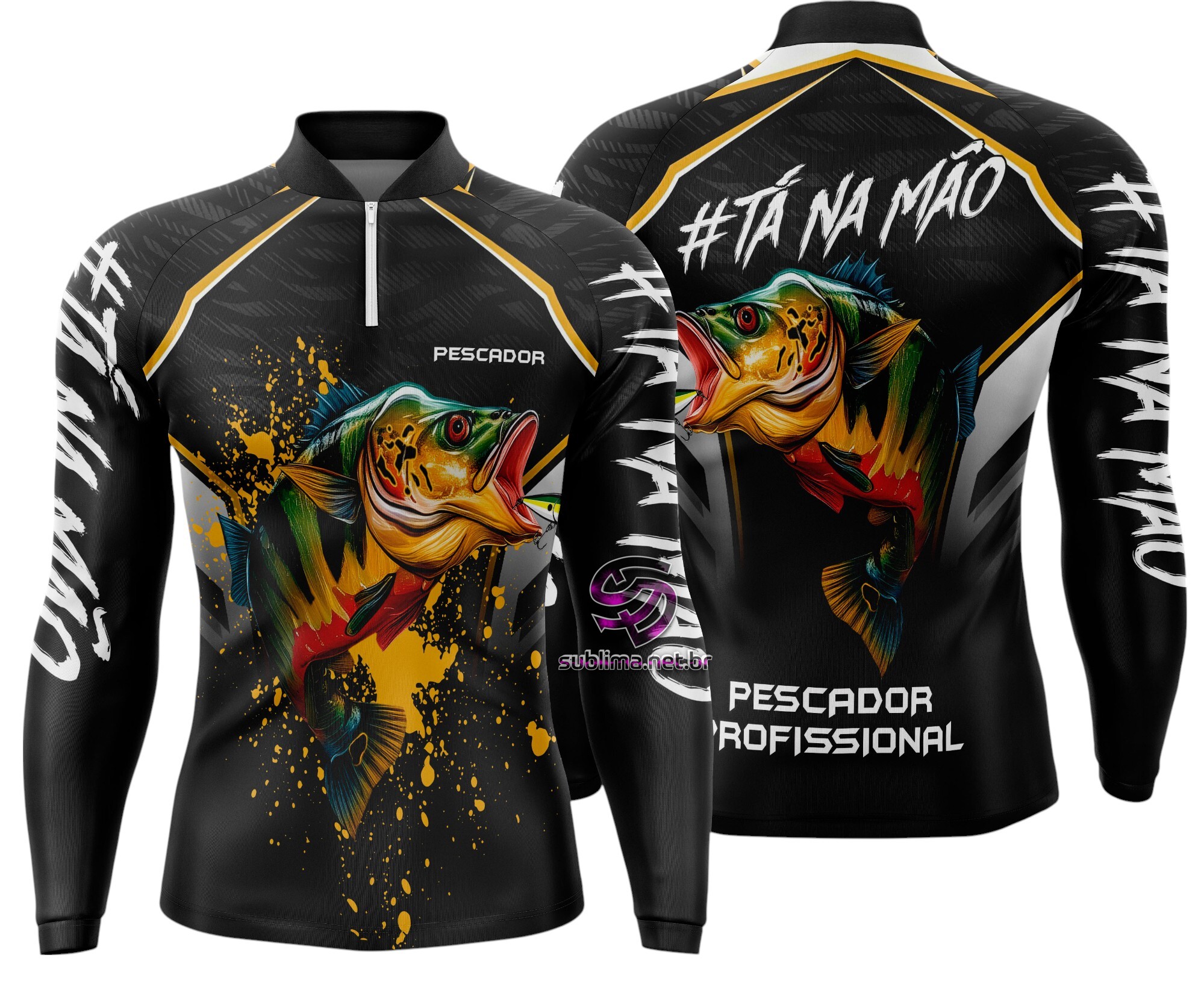 Arte Vetor Camisa Pesca-Mod-0082