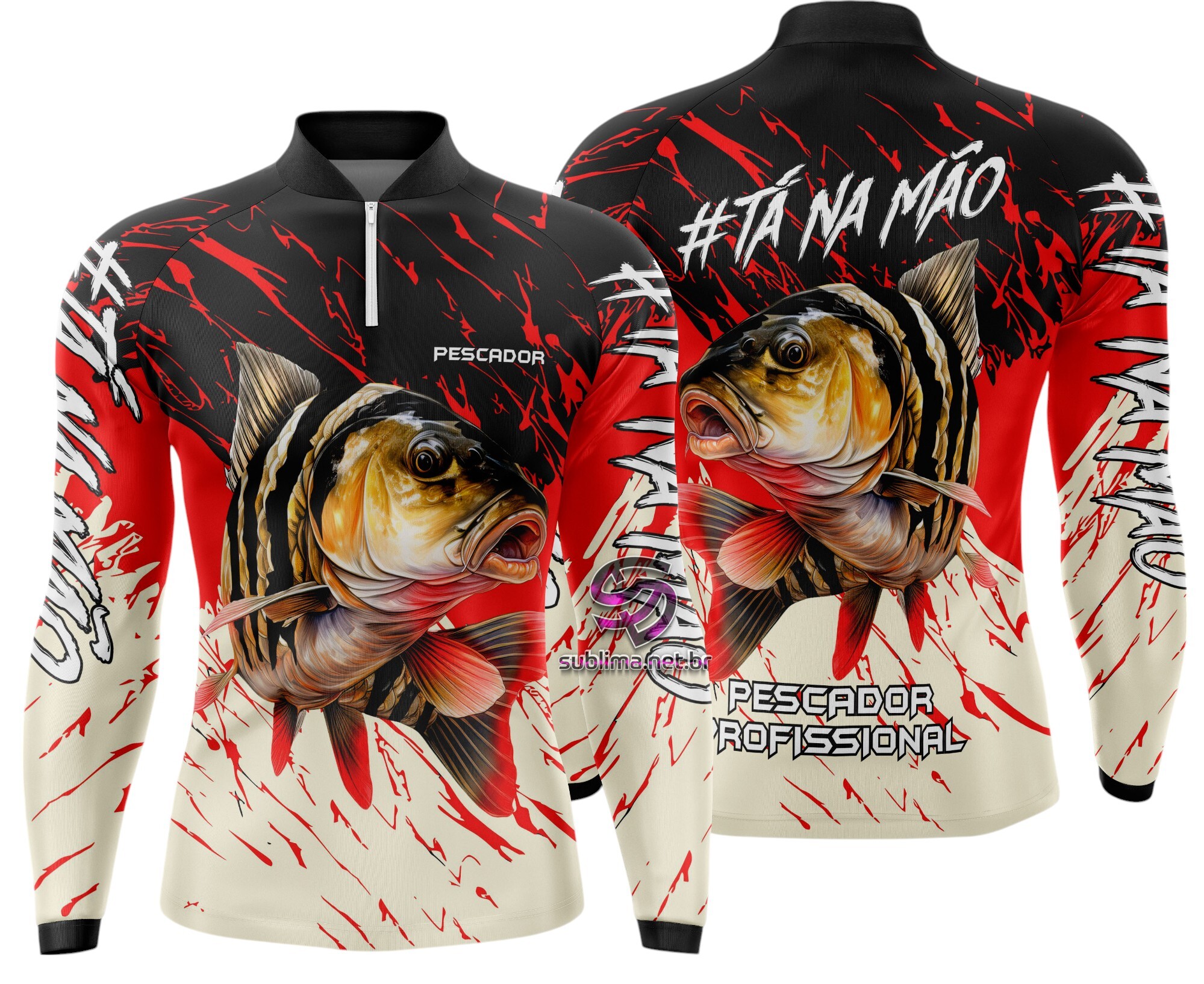 Arte Vetor Camisa Pesca-Mod-0084