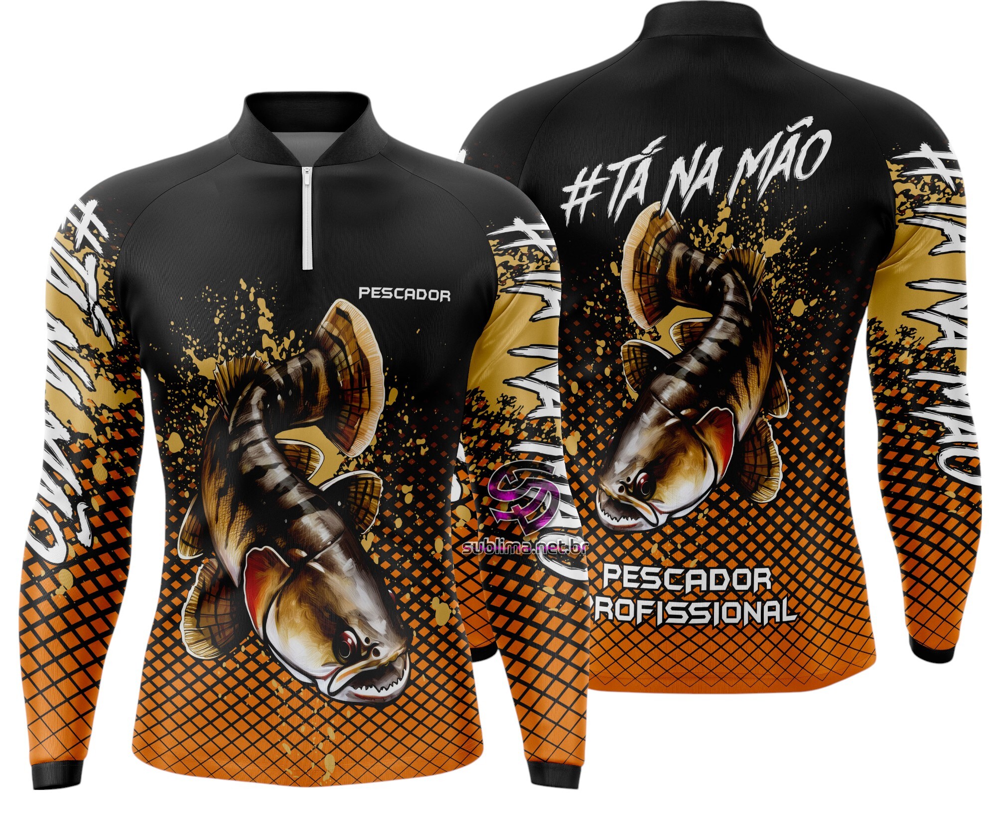 Arte Vetor Camisa Pesca-Mod-0085