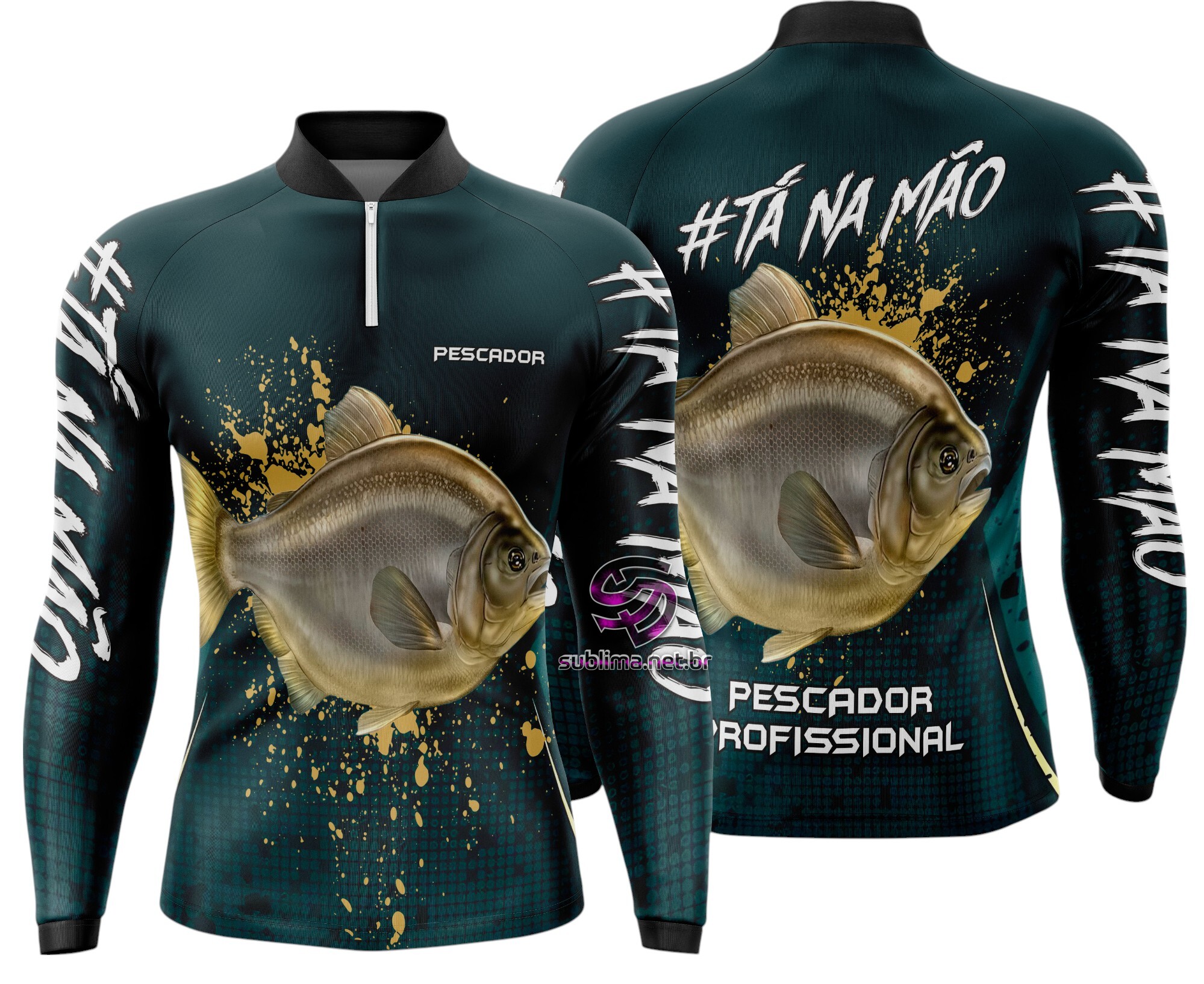 Arte Vetor Camisa Pesca-Mod-0087