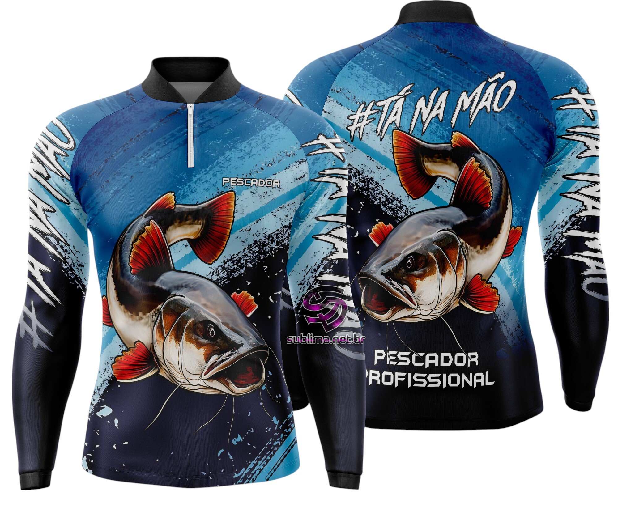 Arte Vetor Camisa Pesca-Mod-0093