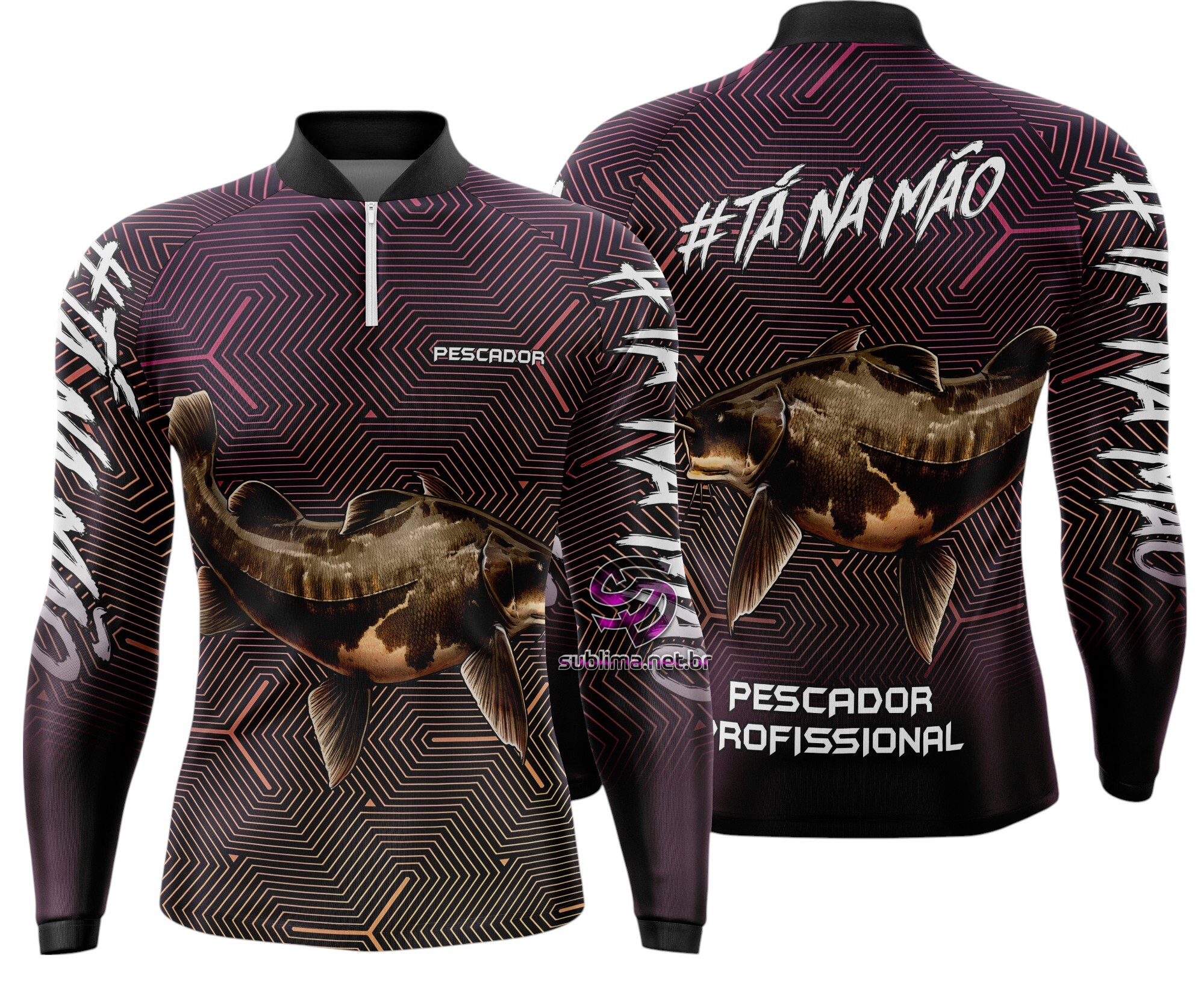 Arte Vetor Camisa Pesca-Mod-0094