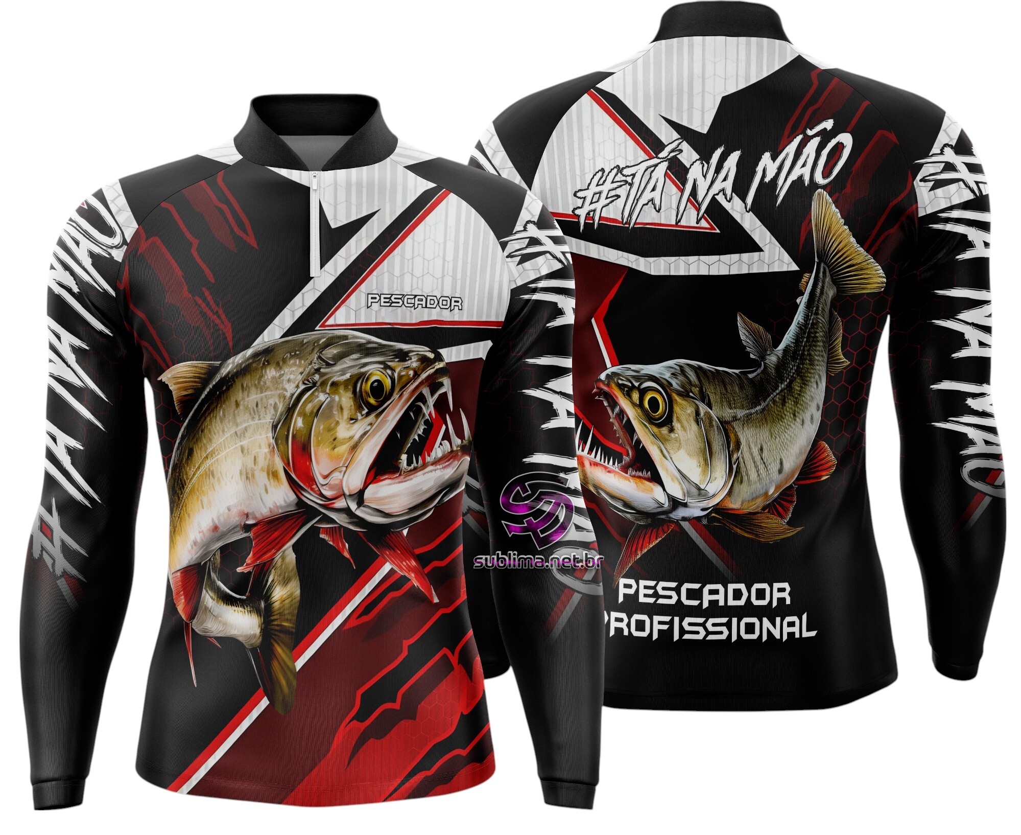 Arte Vetor Camisa Pesca-Mod-0096