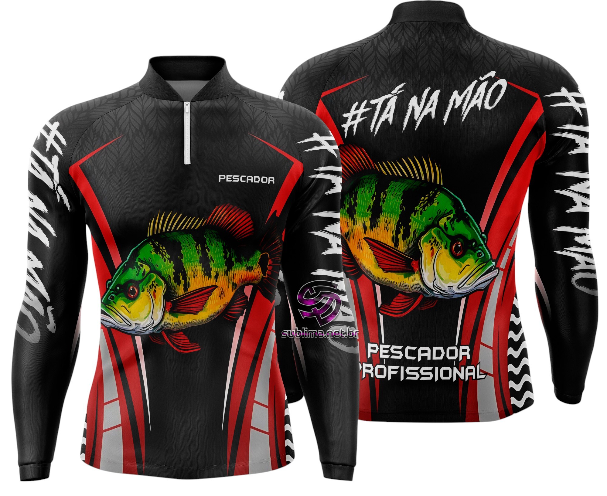 Arte Vetor Camisa Pesca-Mod-0102