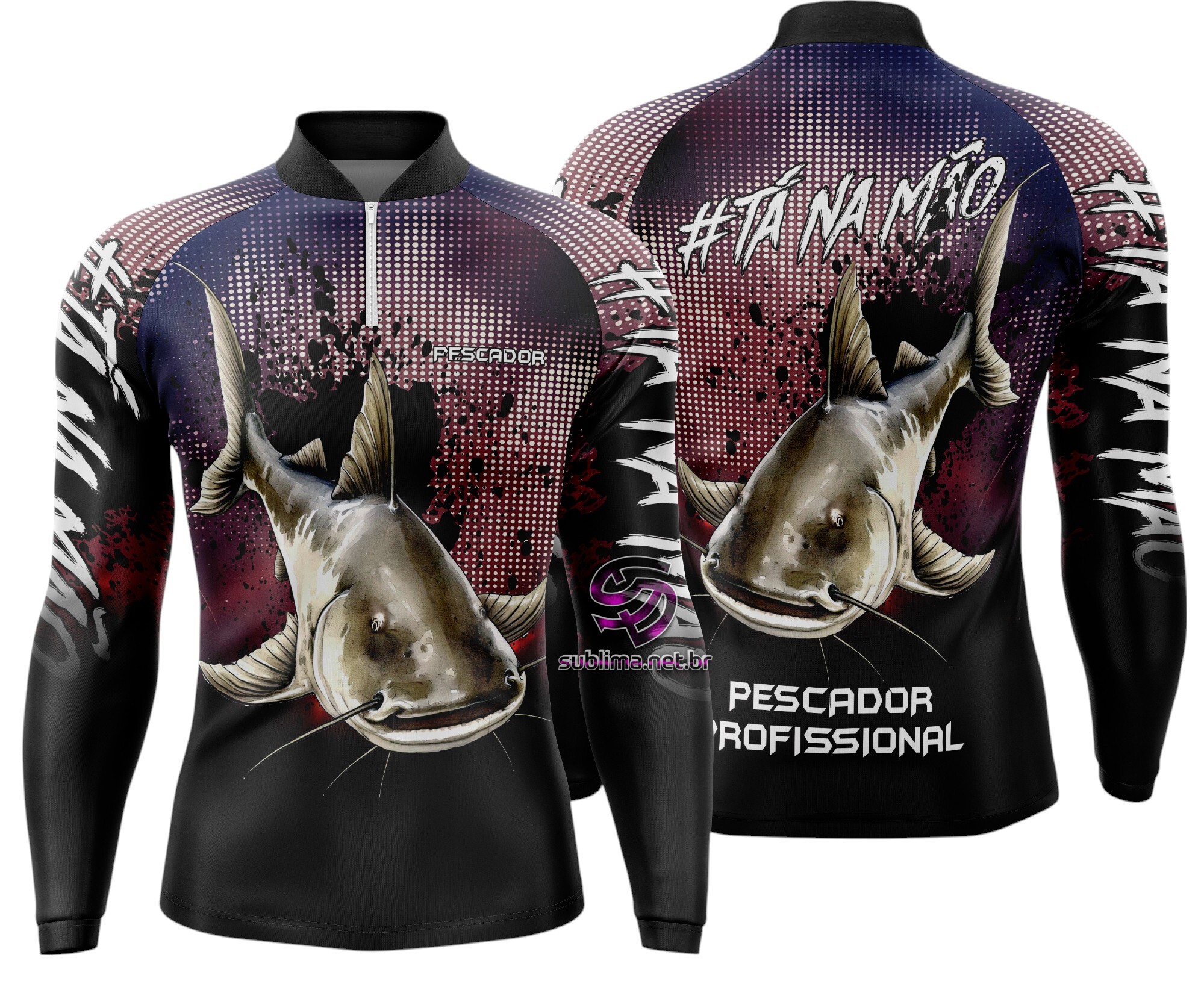 Arte Vetor Camisa Pesca-Mod-0105