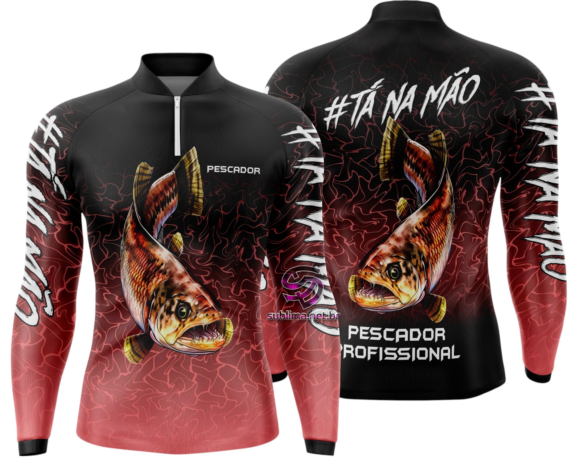 Arte Vetor Camisa Pesca-Mod-0106