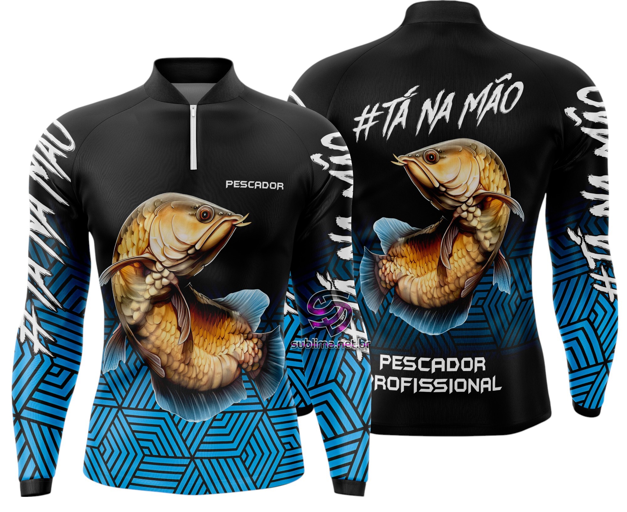 Arte Vetor Camisa Pesca-Mod-0110