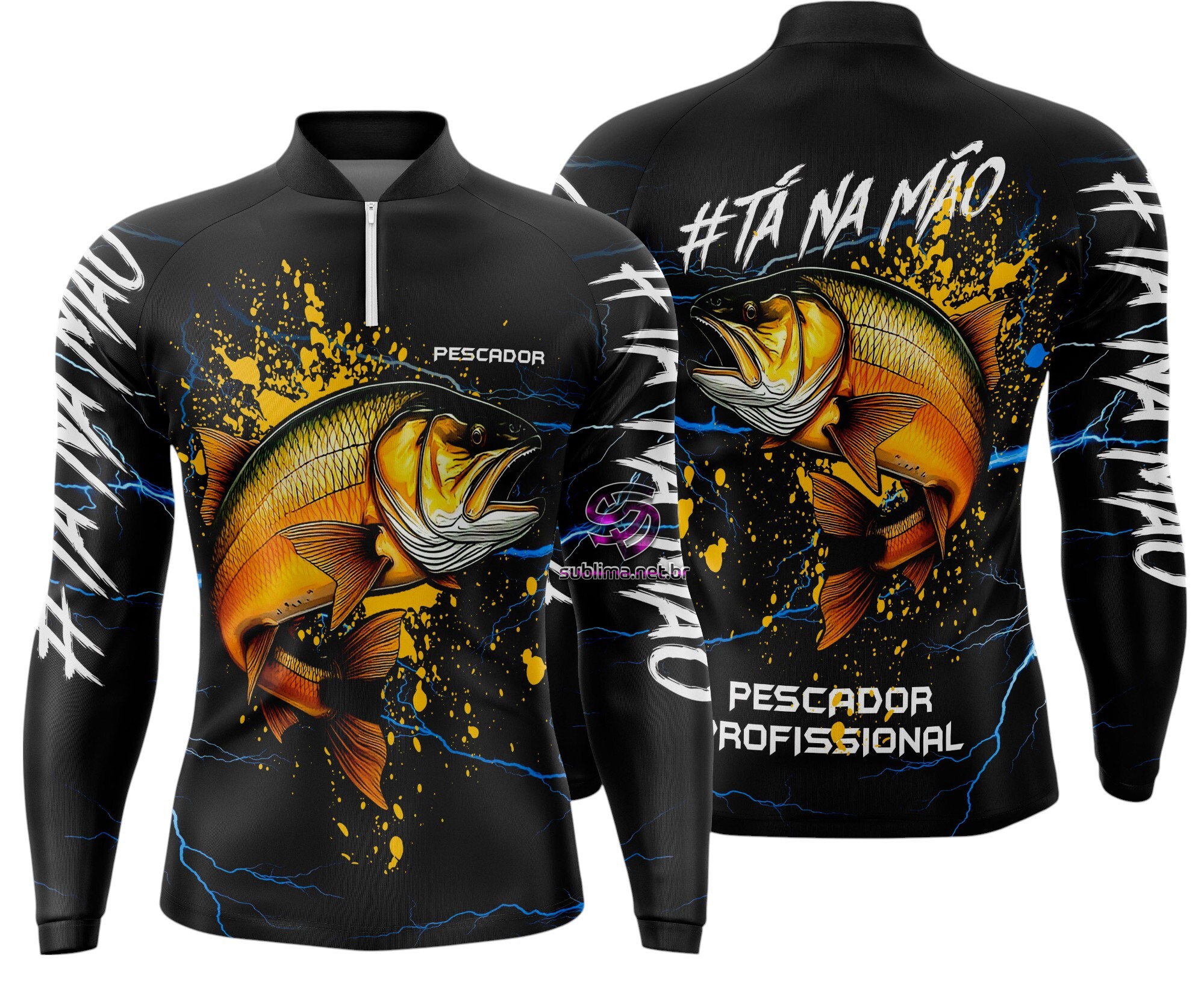 Arte Vetor Camisa Pesca-Mod-0117