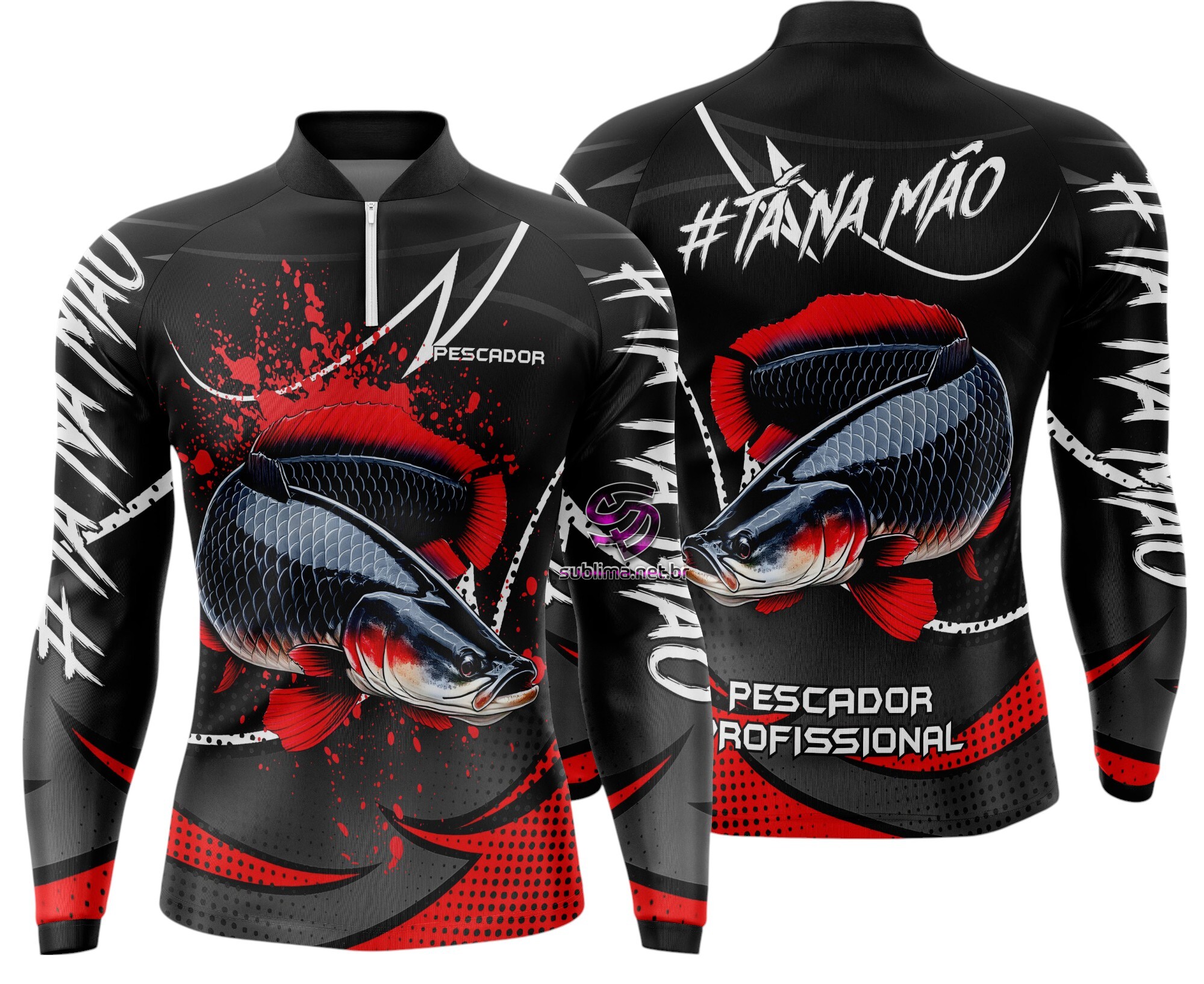 Arte Vetor Camisa Pesca-Mod-0118
