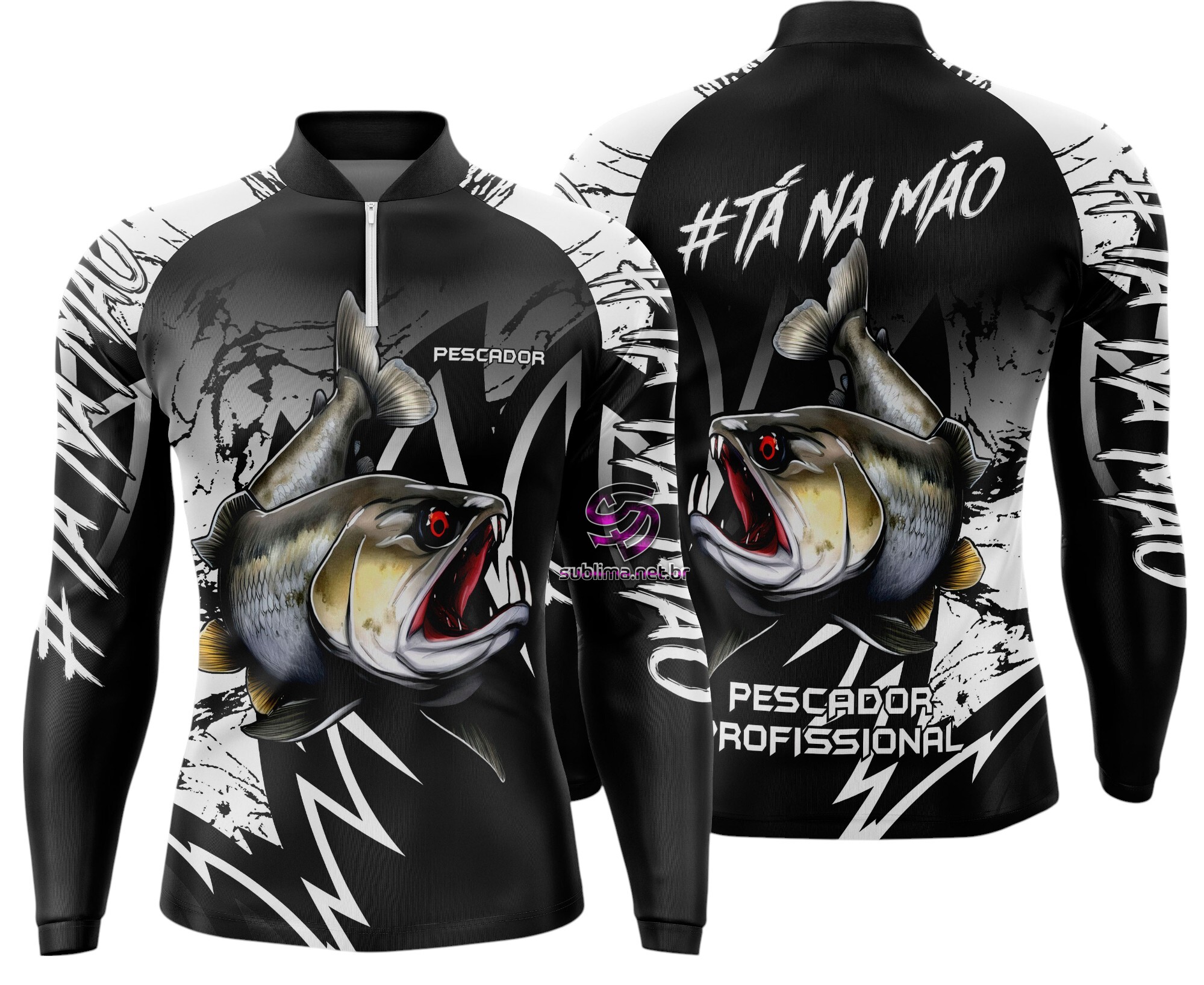 Arte Vetor Camisa Pesca-Mod-0123