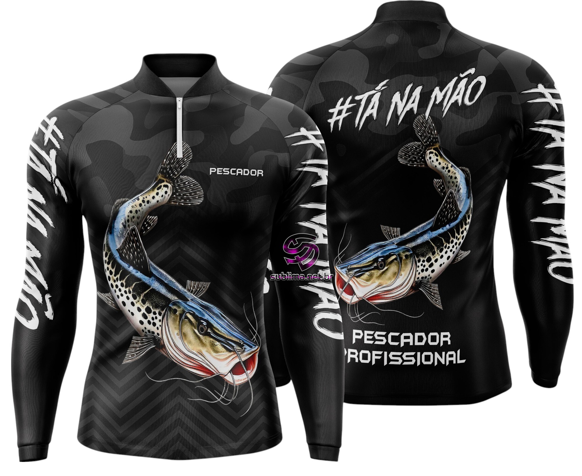 Arte Vetor Camisa Pesca-Mod-0125