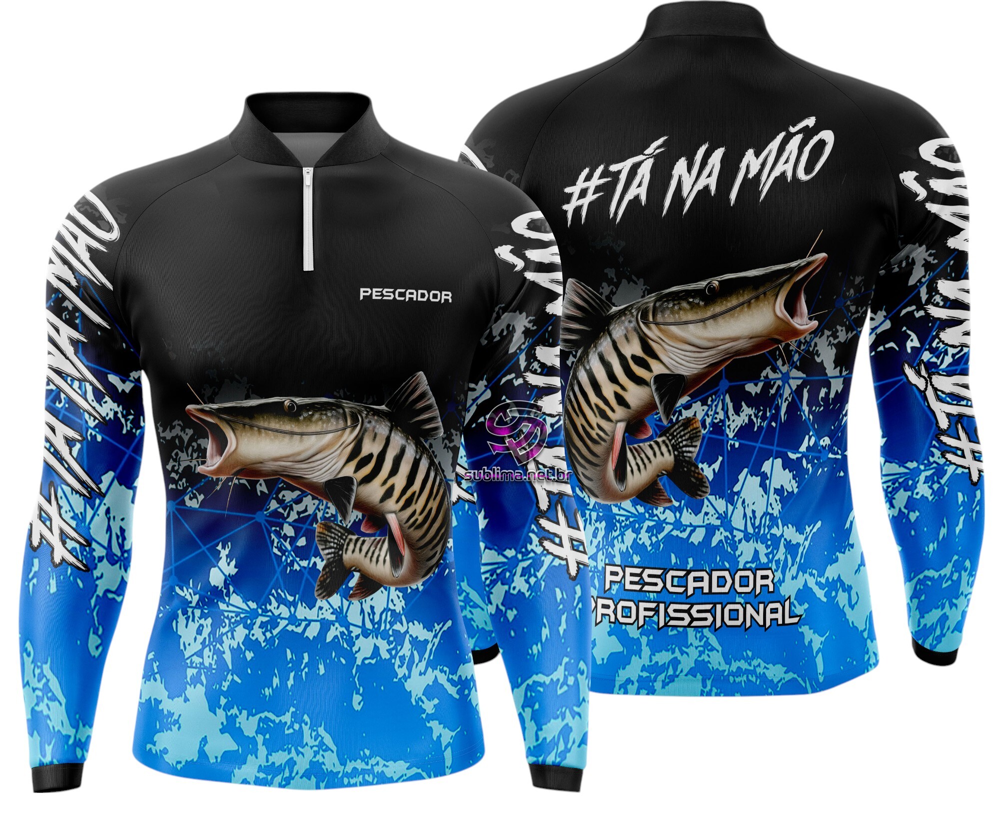 Arte Vetor Camisa Pesca-Mod-0134