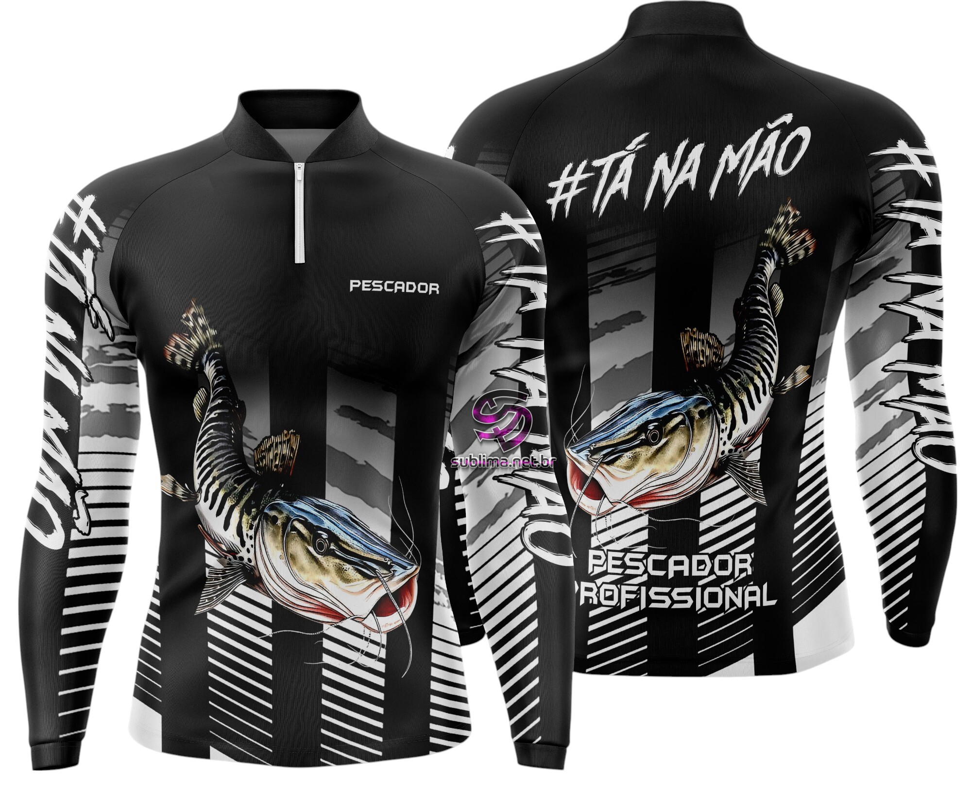 Arte Vetor Camisa Pesca-Mod-0135