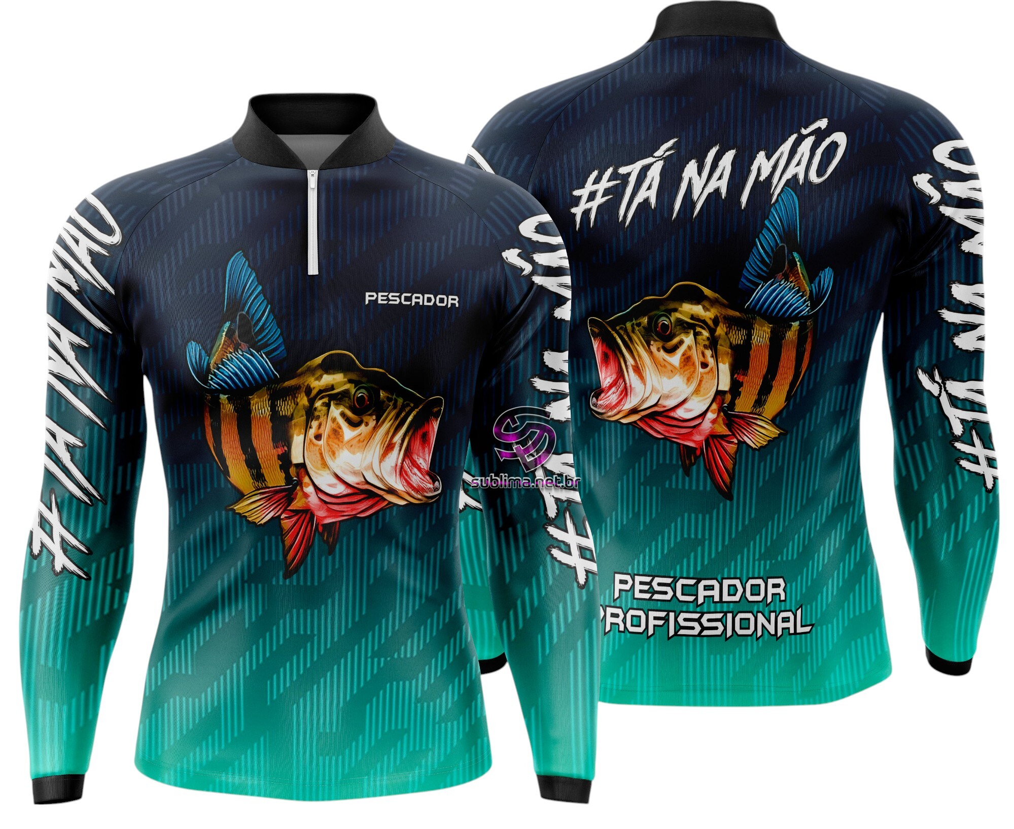 Arte Vetor Camisa Pesca-Mod-0142