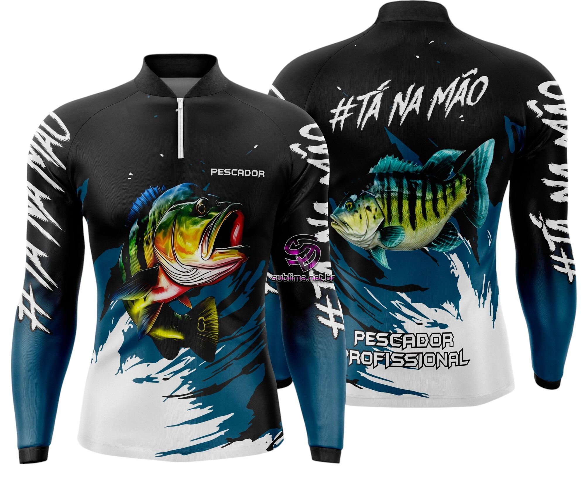 Arte Vetor Camisa Pesca-Mod-0144