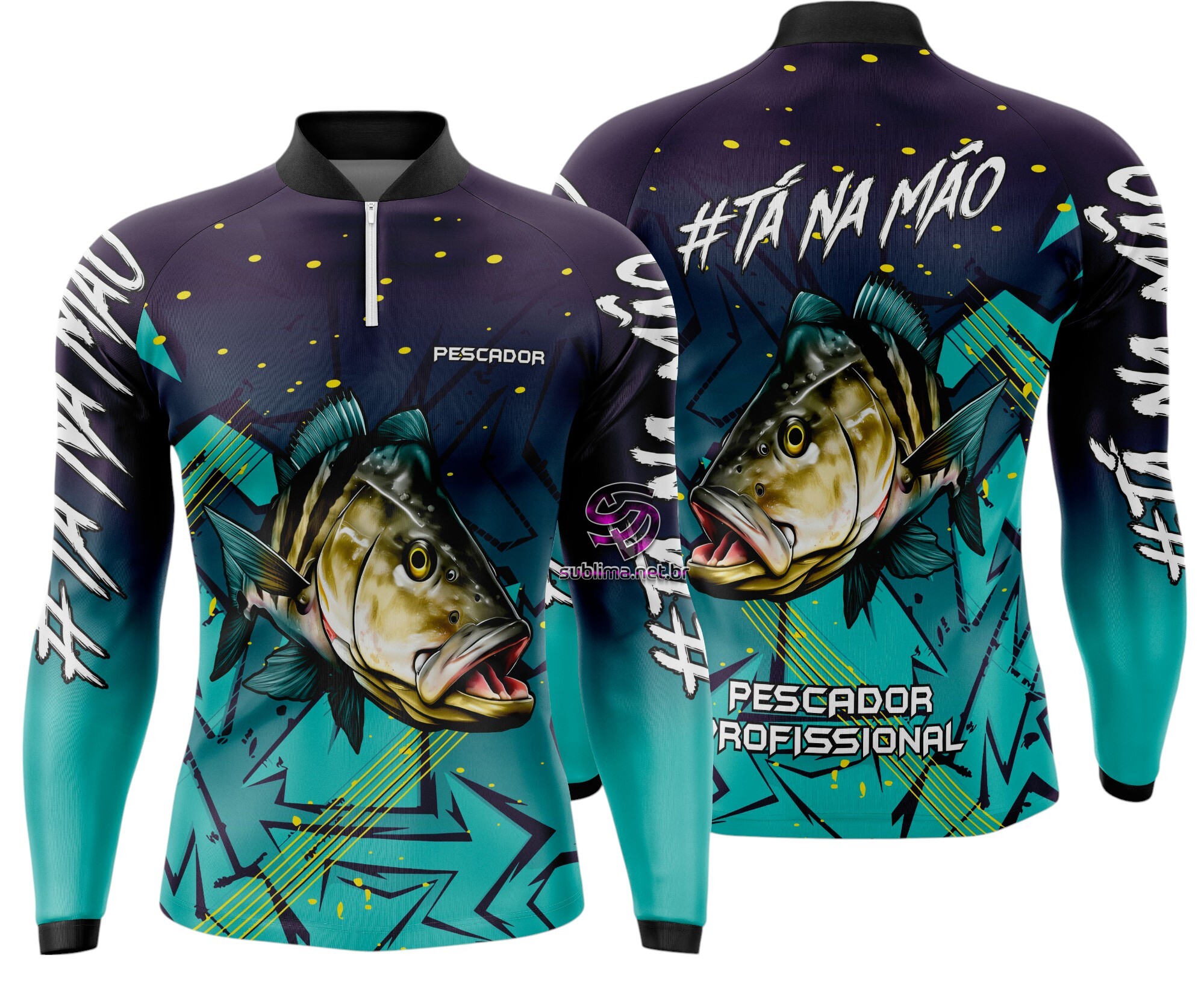 Arte Vetor Camisa Pesca-Mod-0145
