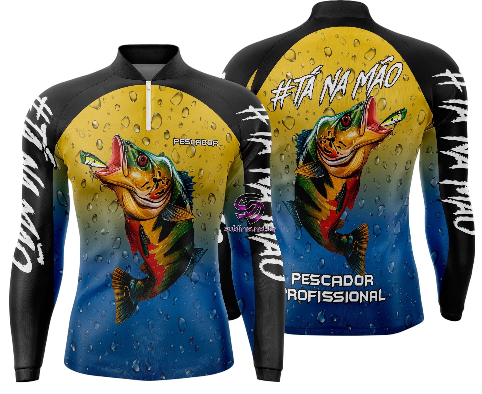 Arte Vetor Camisa Pesca-Mod-0155